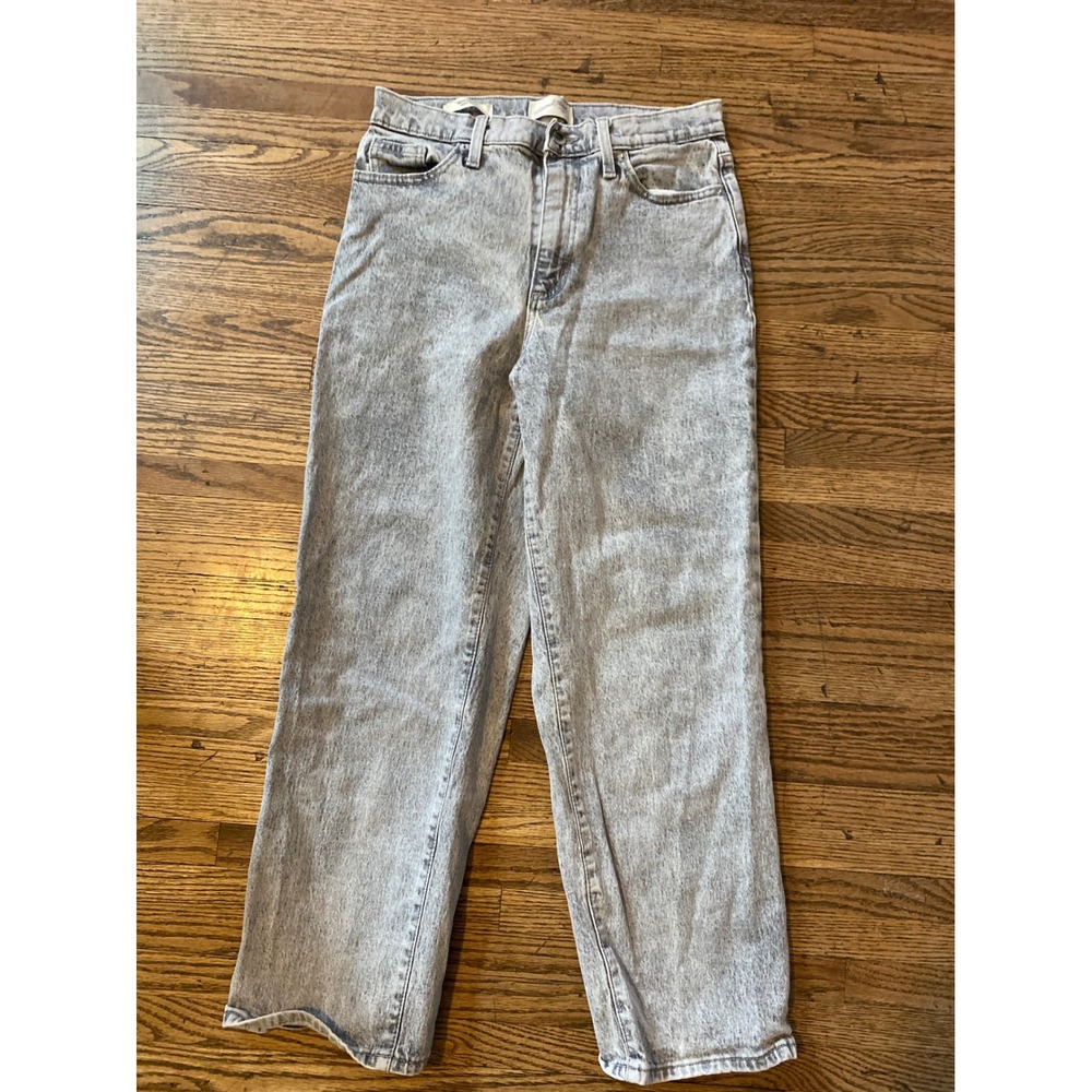 Universal Thread Vintage Straight Jeans Light Wash Acid Gray 6/28R High Rise
